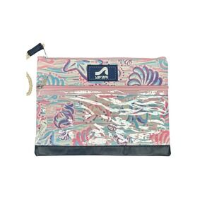 Surf Style Shell Print Two Compartment Zipper‎ Pouch Cosmetic Travel Bag